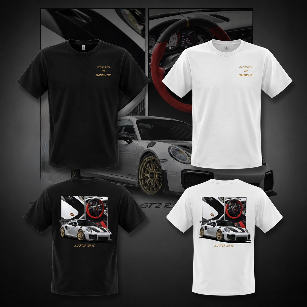 T-shirt GT2RS Noir ou Blanc