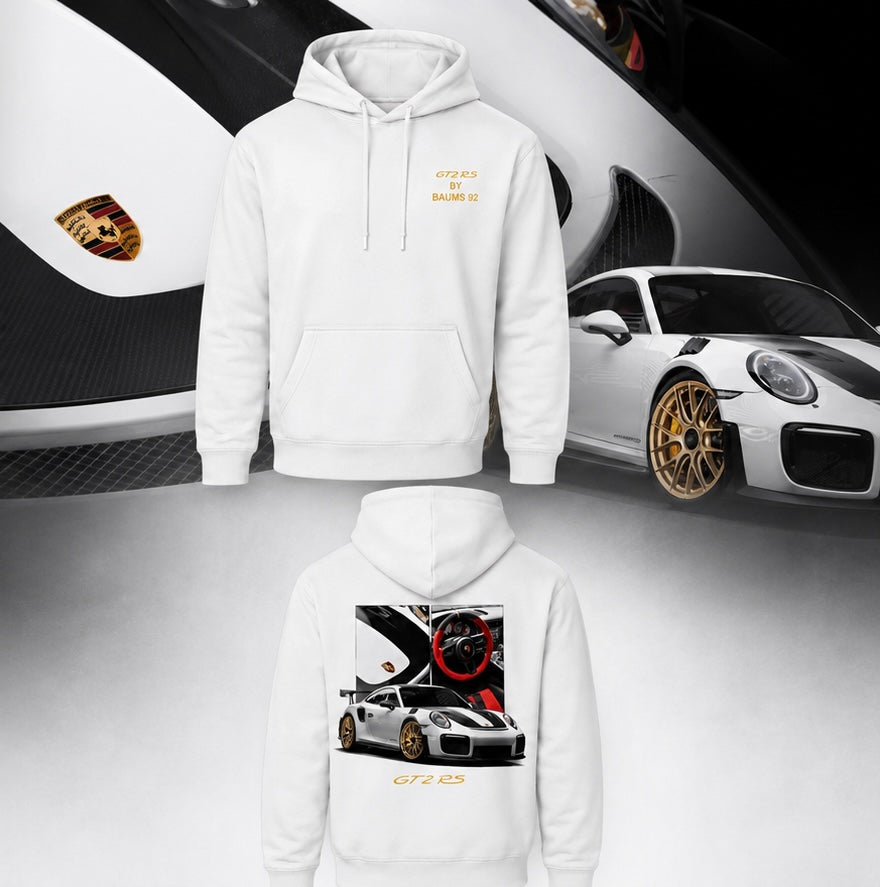 SWEAT à capuche GT2RS en Noir ou Blanc