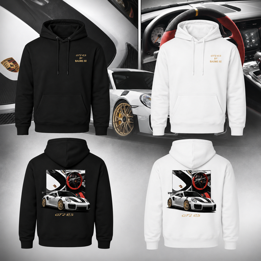 SWEAT à capuche GT2RS en Noir ou Blanc